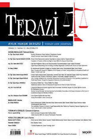 Terazi Aylık Hukuk Dergisi Sayı: 153 Mayıs 2019 - Seçkin Yayıncılık