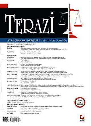 Terazi Aylık Hukuk Dergisi Sayı: 93 Mayıs 2014