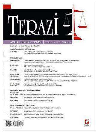Terazi Aylık Hukuk Dergisi Sayı: 94 Haziran 2014