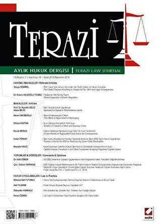 Terazi Aylık Hukuk Dergisi Sayı: 99 Kasım 2014