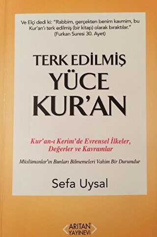 Terk Edilmiş Yüce Kur`an - Arıtan Yayınevi