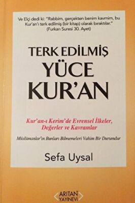 Terk Edilmiş Yüce Kur`an kapağı