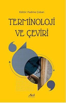 Terminoloji ve Çeviri kapağı