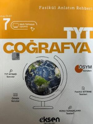 Test Okul Yayınları TYT Coğrafya Fasikül Anlatım Rehberi 7`li - 1