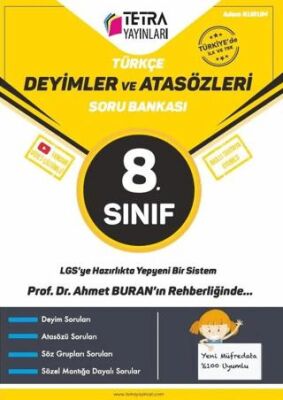 Tetra Yayınları 8. Sınıf Türkçe Deyimler Ve Atasözleri Soru Bankası - 1