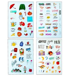 The Edd Sticker Book 500 Adet Renkli Etiket Defteri - 3