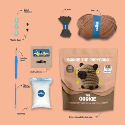 The Gookie Capybara Örgü Kiti - 1