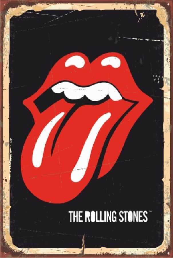 The Rolling Stones Retro Vintage Ahşap Poster