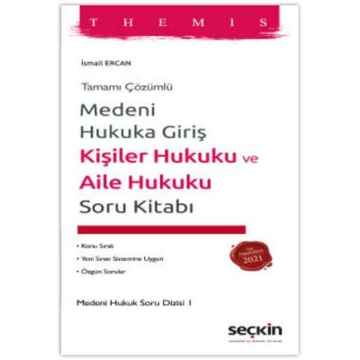 THEMIS - Medeni Hukuka Giriş Kişiler Hukuku ve Aile Hukuku Soru Kitabı - 1