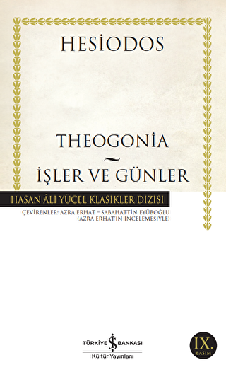 Theogonia - İşler ve Günler - İş Bankası Kültür Yayınları