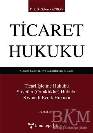 Ticaret Hukuku - Umuttepe Yayınları