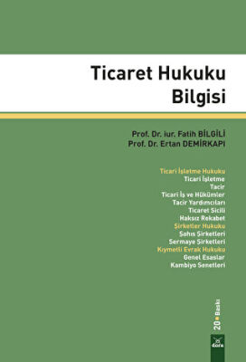 Ticaret Hukuku Bilgisi - 1