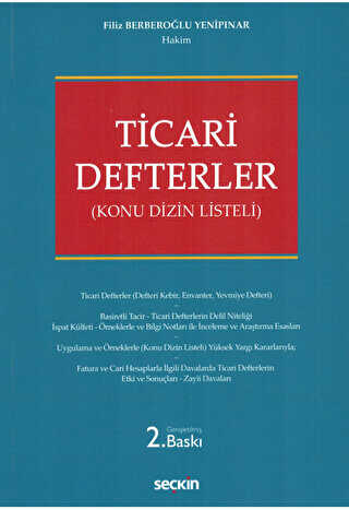 Ticari Defterler - Seçkin Yayıncılık