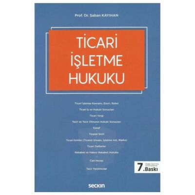 Ticari İşletme Hukuku - 1