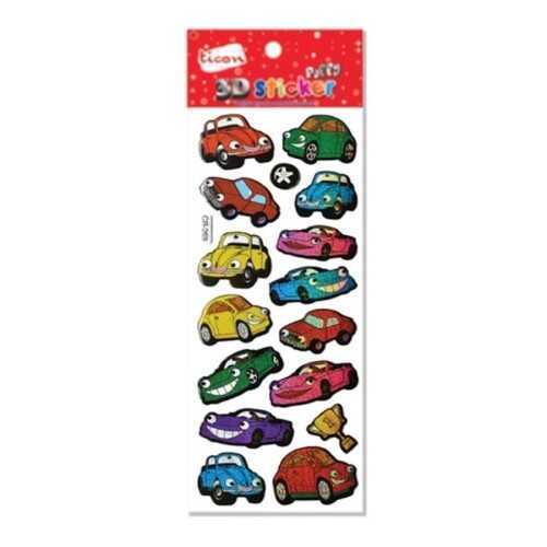 Ticon 3D-23 Puffy Sticker Arabalar