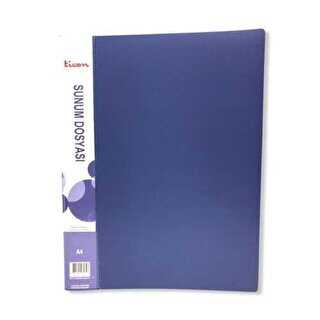 Ticon Sunum Dosyası A4 Mavi 60Lı