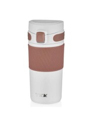 TKK T2001 450Ml Çelik Mug Kahve Bardağı Beyaz - Vagonlife