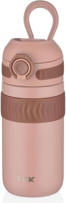 Tkk T2006 Açık Pembe 450 Ml Çelik Mug Kahve Bardağı - 2