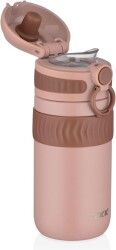 Tkk T2006 Açık Pembe 450 Ml Çelik Mug Kahve Bardağı - 3