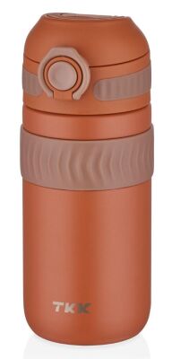 Tkk T2006 Kahverengi 450 Ml Çelik Mug Kahve Bardağı - 1