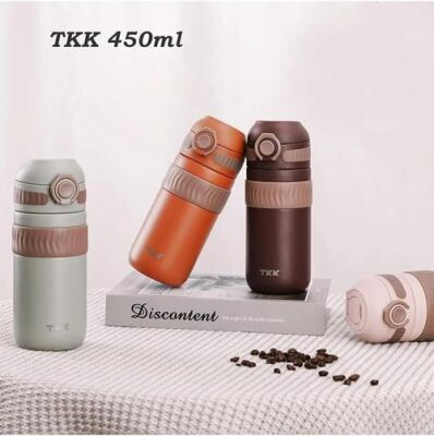 Tkk T2006 Kahverengi 450 Ml Çelik Mug Kahve Bardağı - 4