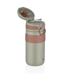 Tkk T2006 Koyu Yeşil 450 Ml Çelik Mug Kahve Bardağı - 3