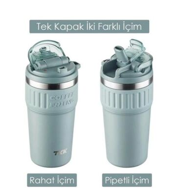 Tkk T2023 630 Ml Çelik Mug Kahve Bardağı-2 - 3