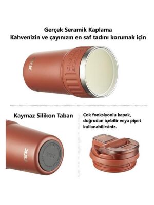 Tkk T2023 630 Ml Çelik Mug Kahve Bardağı-3 - 4