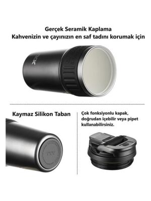 Tkk T2023 630 Ml Çelik Mug Kahve Bardağı-5 - 4