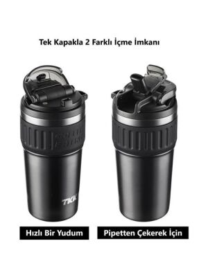Tkk T2023 630 Ml Çelik Mug Kahve Bardağı-5 - 5