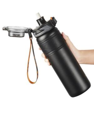 Tkk T2025 900 Ml Çelik Termos - Siyah - 2