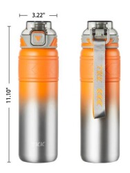 Tkk T2025 900 Ml Çelik Termos - Turuncu - 4