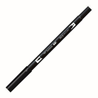 Tombow Ab-T Dual Brush Pen Grafik Kalemi Black N15 - 1