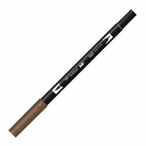 Tombow Ab-T Dual Brush Pen Grafik Kalemi Chocolate 969