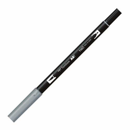 Tombow Ab-T Dual Brush Pen Grafik Kalemi Cool Gray 6 N60