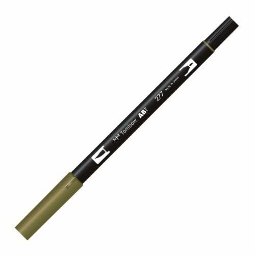 Tombow Ab-T Dual Brush Pen Grafik Kalemi Dark Green 277