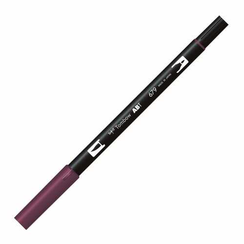 Tombow Ab-T Dual Brush Pen Grafik Kalemi Dark Plum679