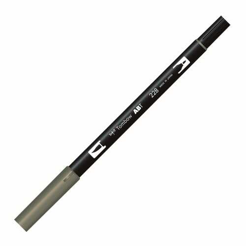 Tombow Ab-T Dual Brush Pen Grafik Kalemi Gray Green 228