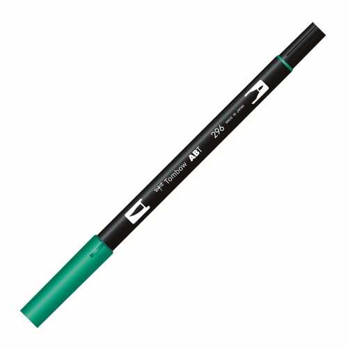 Tombow Ab-T Dual Brush Pen Grafik Kalemi Green 296
