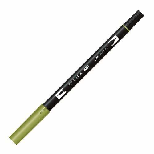 Tombow Ab-T Dual Brush Pen Grafik Kalemi Light Olive 126