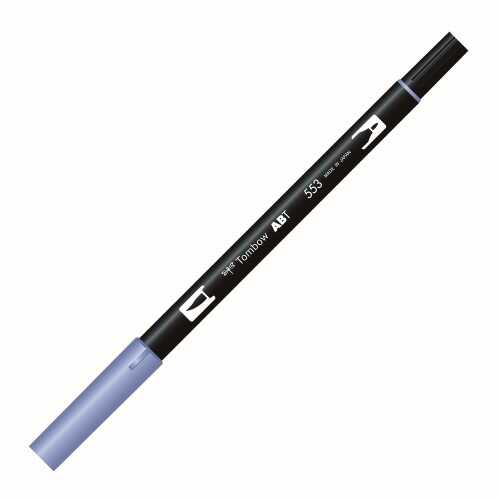 Tombow Ab-T Dual Brush Pen Grafik Kalemi Mist Purple 553
