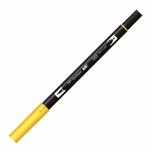 Tombow Ab-T Dual Brush Pen Grafik Kalemi Process Yellow 055