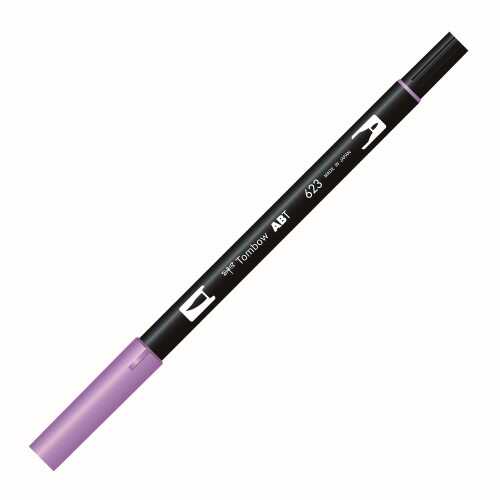 Tombow Ab-T Dual Brush Pen Grafik Kalemi Purple Sage 623