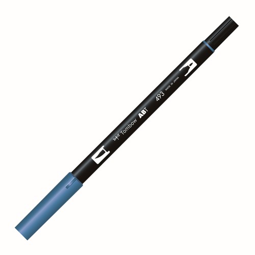 Tombow Ab-T Dual Brush Pen Grafik Kalemi Reflex Blue 493