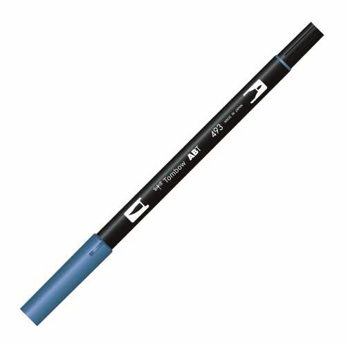 Tombow Ab-T Dual Brush Pen Grafik Kalemi Reflex Blue 493
