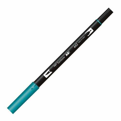 Tombow Ab-T Dual Brush Pen Grafik Kalemi Turquoise 443