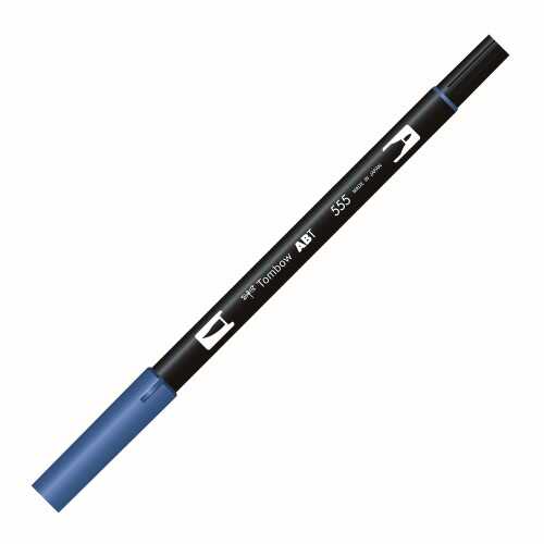 Tombow Ab-T Dual Brush Pen Grafik Kalemi Ultramarine 555
