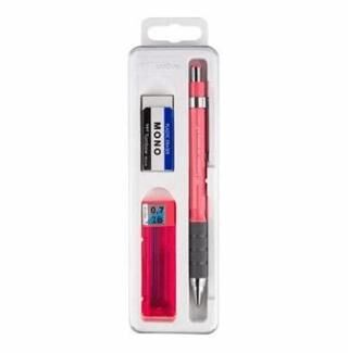 Tombow Grip 0.7 mm Plastik Kutulu Set Pembe - 1