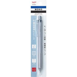 Tombow Mono Graph Lite Mekanik Kurşun Kalem 0,5Mm Blisterli Gri-Mavi - Tombow
