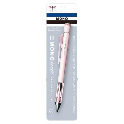 Tombow MONO Graph Neutral Mekanik Kurşun Kalem 0,5mm Blisterli Mat Pembe - 1